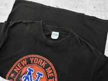 00s USA企画 Majestic製 NEW YORK METS Tシャツ　　2003年 マジェスティック ニューヨーク メッツ 大きいサイズ 色あせ フェード 柳9513_画像5