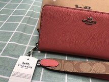 コーチ COACH 財布 長財布 レディース プレゼント 記念日 シグネチャー 贈り物 ウォレット 新品 未使用 ブランド ギフト レザー C206_画像9