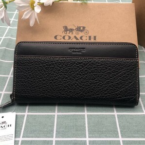 コーチ COACH 財布 長財布 プレゼント メンズ 贈り物 シグネチャー シグネチャー レザー ウォレット 新品未使用 ブランド ギフト A195