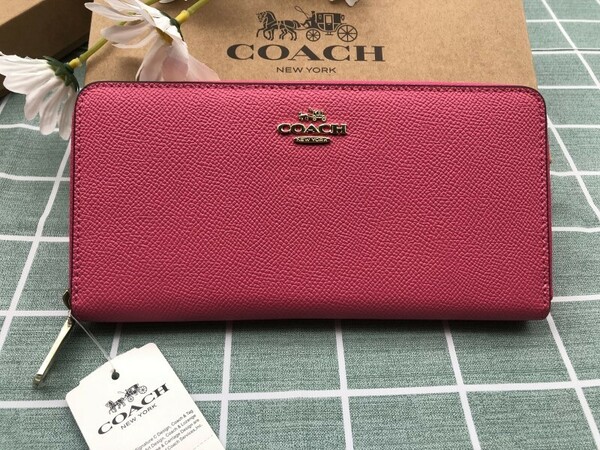 コーチ COACH 財布 長財布 レディース 新品 未使用 誕生日 ブランド ギフト プレゼント ロゴ シグネチャー 贈り物 ウォレット レザー C221