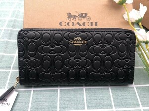 COACH コーチ 財布 長財布 メンズ ズック プレゼント 記念日贈り物 レザー ウォレット 新品未使用 ギフト ブランド ロゴ シグネチャー A187