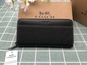 コーチ COACH 財布 長財布 プレゼント メンズ 贈り物 シグネチャー シグネチャー レザー ウォレット 新品未使用 ブランド ギフト A195