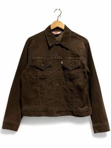 70s Levi's リーバイス 70505 白タブ Big E 4th コーデュロイジャケット (42) ブラウン 刻印529