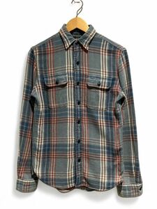 RRL ダブルアールエル flannel shirt コットン チェックネルシャツ XSサイズ ラルフローレン