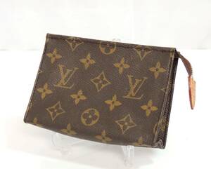 □　Louis Vuitton　ヴィトン　M47546　モノグラム　ポッシュ・トワレ15　ポーチ　小物入れ　訳あり　ジャンク　中古　現状品　③