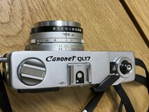 ★シャッターOK　Canon Canonet QL17 G-Ⅲ G3 40mm f1.7 レンジファインダー コンパクトフィルムカメラ現状品★0708 _画像7