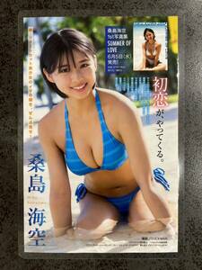 【ラミネート加工】桑島海空 4P ヤングマガジン2024年No.21・22 初恋が、やってくる。