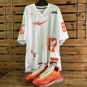 NIKE×HERON PRESTON ナイキ ヘロンプレストン ユニフォーム エアマックス 2点セット/Lサイズ/28cm/メッシュ カットソー スニーカー