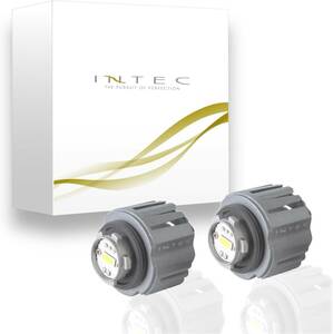 INTEC(インテック) トヨタ純正LEDフォグ交換用バルブ ハイエース７型 ８０系ハリアー 車検対応 2800K (イエロー)