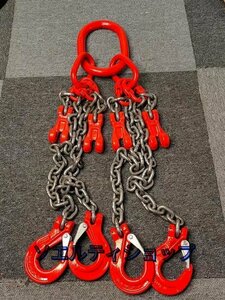  transportation work to chain sling sling hook type G80 manganese steel made use load 4t 4ps.@ hanging .-n diameter 6mm length 1.5m adjustment vessel 