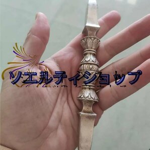 独鈷杵 白銅製 長さ16cm 金剛杵 密教法具 寺院用仏具 手道具大々型の画像2