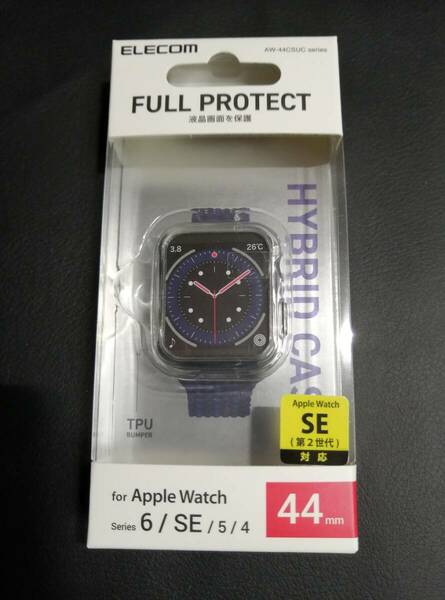 エレコム Apple Watch 44mm フルカバーケース ハイブリッド　クリア　AW-44CSUCCR 4549550207454