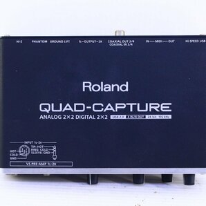 ●Roland ローランド UA-55 QUAD-CAPTURE オーディオインターフェース レコーディング 録音 動作未確認【10934841】の画像9