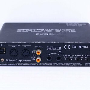 ●Roland ローランド UA-55 QUAD-CAPTURE オーディオインターフェース レコーディング 録音 動作未確認【10934841】の画像4