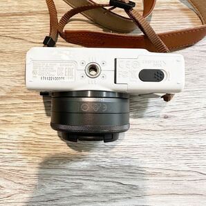 ジャンク品 [大人気] Canon EOS M2 (ホワイト)レンズキットEF-M 22mm STM ＋18-55mm IS STMの画像4