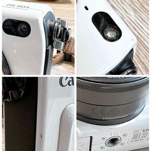 ジャンク品 [大人気] Canon EOS M2 (ホワイト)レンズキットEF-M 22mm STM ＋18-55mm IS STMの画像6