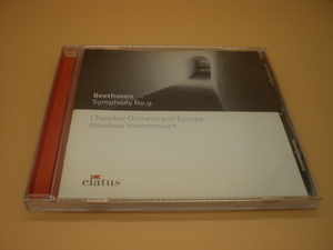 1CD　ベートーヴェン：交響曲第9番　アーノンクール/ヨーロッパ室内管弦楽団　1991年　ドイツ盤　1奥