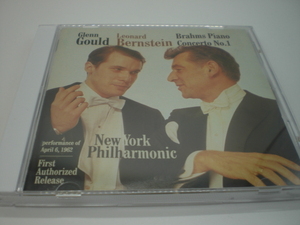 1CD　ブラームス：ピアノ協奏曲第1番、インタビュー　グレン・グールド、バーンスタイン/ニューヨーク・フィル　1962年ライヴ　国内盤18前