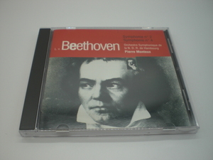 1CD　ベートーヴェン：交響曲第2・4番　ピエール・モントゥー/NDR交響楽団　1960年　フランス盤　21前