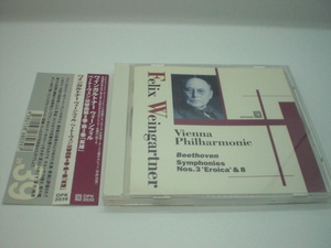 1CD　ベートーヴェン：交響曲第8・3番　ワインガルトナー/ウィーン・フィル　1936年　国内盤・オーパス蔵　倉上