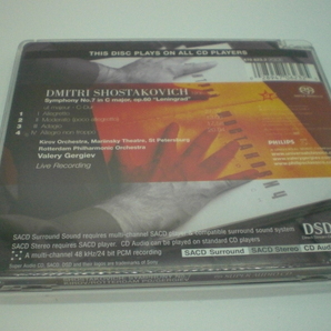1SACD ショスタコーヴィチ：交響曲7番 ゲルギエフ/ロッテルダム・フィル 2001年 ドイツ盤 倉4の画像2