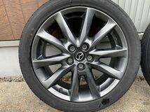 マツダ アクセラ スポーツ BM 純正 18インチ 7J 50 5H 114.3 G5 225/45R18 MAZDA3 手渡し可能_画像4