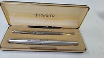 PARKER 万年筆、ボールペンセット MADE IN ENGLAND 英国製 パーカー_画像1