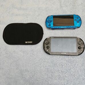 PSVITA2000 ブラック PSP3000 青 (ジャンク)