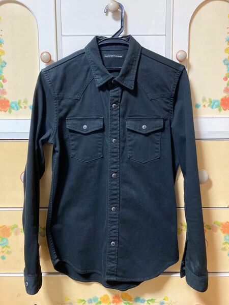 【美品】LOUNGE LIZARD DENIM×WASH ウエスタンシャツ サイズ：１