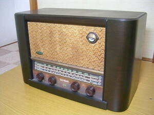 【整備済】 昭和の真空管ラジオ ナショナル AS-450型（3バンド）高周波増幅付　オールウエーブ　 