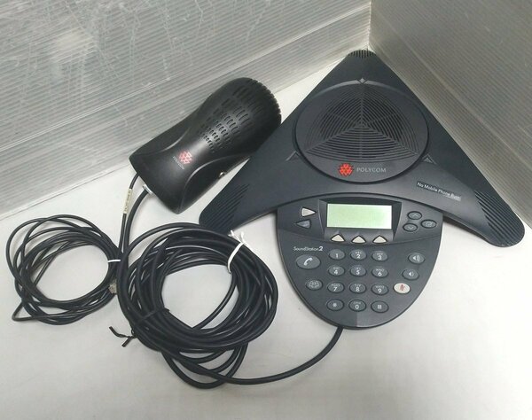 即納 現状品 通電可 POLYCOM 電話会議システム Sound Station2 2201-16200-601 製造2009年 必ず内容確認