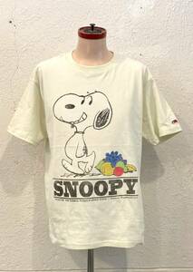 FRUIT OF THE LOOM×PEANUTS,フルーツ オブ ザ ルーム×ピーナッツ コラボレーション,半袖Tee,L,アイボリー