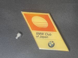 [ супер редкий ]BMW Club of Japan( Club ob Japan ) жесткость ограничение передний эмблема значок ( Vintage товар )