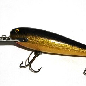 ■s3742 RAPALA DEEP DIVER90 DD90 ラパラ ディープダイバー オールド 70年代 ウッド 希少 ゴールド■の画像3