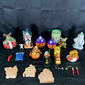 *[ set sale ] Halloween, ceramics savings box, Jack Ran Turn, wooden puzzle etc. .