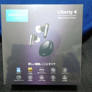 【新品】Liberty Soundcore Anker ワイヤレスイヤホン アンカー ミッドナイトブラック ワイヤレス イヤホン　リバティ　4