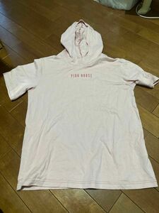 ピンクハウス ロゴ フード Tシャツ パーカー 半袖パーカー プルオーバー