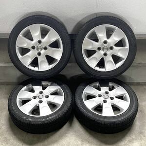 中古 日産 純正 4穴 14インチ 4本セット ホイール タイヤ NISSAN ニッサン ダンロップ DUNLOP 165/55R14 エンケイ 日産 モコ アルミ