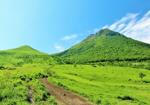 M45 飯森ヶ城と由布岳/豊後富士/大分/日本の風景/アートパネル/ファブリックパネル/インテリアパネル/ポスター