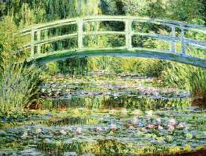 Art hand Auction G19 Nenúfares y puente japonés/Claude Monet/Réplica/Pintura occidental/Panel de arte/Panel de tela/Panel interior/Póster, Tapiz, Montado en la pared, Tapiz, Panel de tela