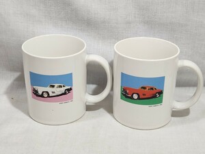 未使用品　Mercedes-Benz　メルセデスベンツ　アンディ・ウォーホル　ANDY　WARHOL　ペアマグカップ　陶器　