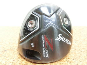 ヘッドのみ♪DUNLOP ダンロップ SRIXON Z725 LIMITED MODEL スリクソン ドライバー 1W 420cc ロフト角 9.5° 重量 198g 中古品♪R0374