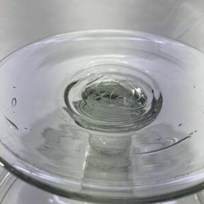 大正ガラス 大正ロマン アンティーク ガラス瓶 保存瓶 気泡 インテリア ガラス ガラス容器 昭和レトロ アンティーク 一点の画像5