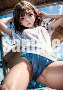 551【A4写真用紙・高画質】オリジナル 美女 イラスト グラビア セクシー アニメ 同人 ポスター フェチ 美人 美乳 美脚 お尻 水着 ビキニ