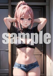 731【A4写真用紙・高画質】オリジナル 美女 イラスト グラビア セクシー アニメ 同人 ポスター フェチ 美人 美乳 美脚 お尻 水着 モデル