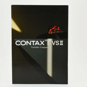 送料360円 【コレクター収集 良品】 CONTAX コンタックス TVS2 商品カタログ パンフレット カメラ 同梱可能 ＃8960の画像1