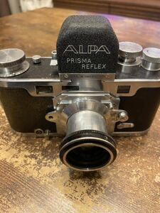 [ super rare camera manufacture number 942 pcs ]AlpaarupaPrisma Reflex prizma reflex ALFINON 5cm F2.8 lens set 1 jpy 