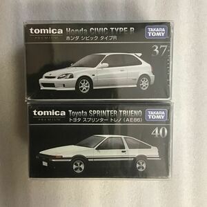 未開封　トミカプレミアム トヨタ スプリンター トレノ （AE86） ホンダ シビック タイプR 廃番品
