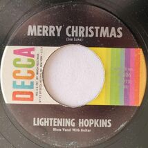 ★ Lightning Hopkins【US盤 Blues 7" 】Happy New Year / Merru Christmas (Decca 48306) 1953年 / Re-Issue_画像2