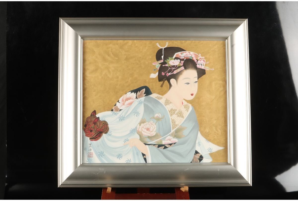 [Galerie Fuji] Remise énorme/Remise énorme/Authenticité garantie/Endo Suishin Harukoma Peinture japonaise n° 10/H-484 (recherche) Peinture/Encadrée/Tenture murale/Peinture japonaise/Lithographie/Aquarelle/Peinture à l'huile, Peinture, Peinture japonaise, personne, Bodhisattva